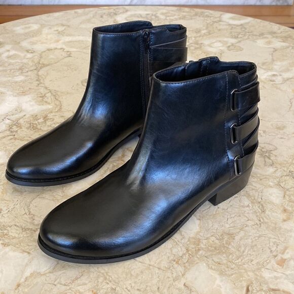 Carlos by Carlos Santana “Mona” Harness Faux Leather Booties - Picture 6 of 13